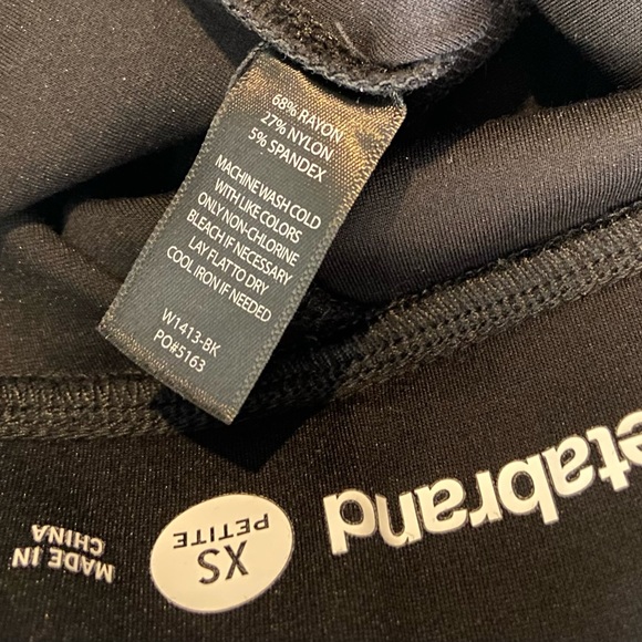 BETABRAND black six button petite pull on pants - Picture 9 of 10